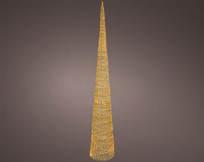 ALBERO LUMINOSO INTRECCIATO 1800 MICROLED ORO 45X280CM