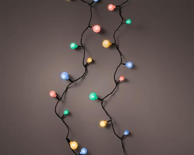 LUCI DI NATALE CHERRY 60 LED MULTICOLOR 4,5MT