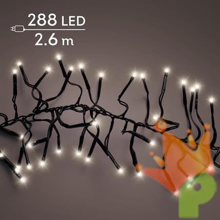 LUCI DI NATALE CLUSTER 288 LED BIANCO CALDO 2,6MT