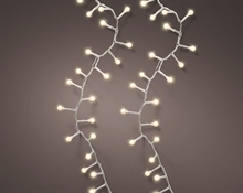 LUCI DI NATALE CHERRY 750 LED BIANCO CALDO CAVO BIANCO 16MT