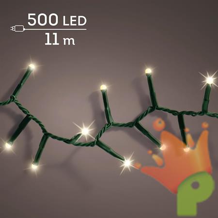 LUCI DI NATALE SOFT COMPACT 500 LED BIANCO CALDO 11MT