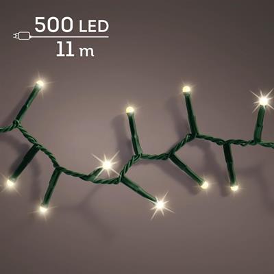 LUCI DI NATALE SOFT COMPACT 500 LED BIANCO CALDO 11MT