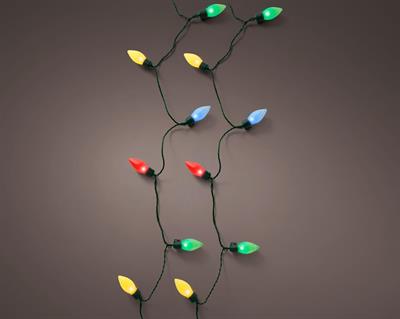LUCI DI NATALE VINTAGE 100 LED MULTICOLOR 2,8X19,8MT