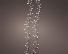 LUCI DI NATALE COMPACT 1000 LED BIANCO CALDO CAVO BIANCO 22MT