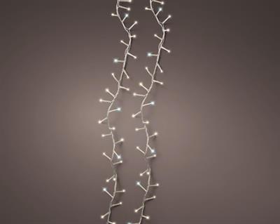 LUCI DI NATALE COMPACT 1000 LED BIANCO CALDO CAVO BIANCO 22MT