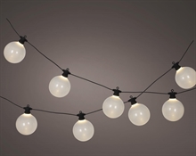 LUCI DI NATALE A SFERA 10 LED BIANCO CALDO 12X450CM