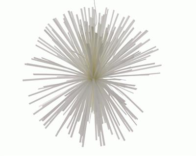 POM PON PLASTICA BIANCO CM 15