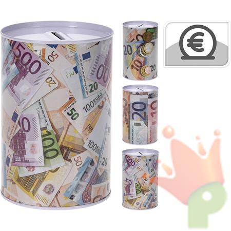 SALVADANAIO LATTA EURO 15CM 3ASS