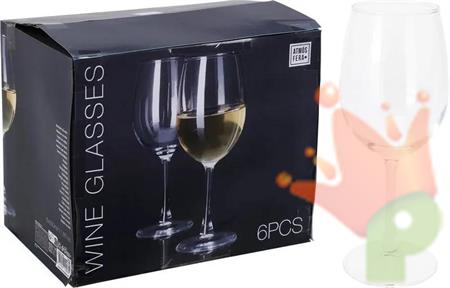 CALICI VETRO VINO 35CL 6PZ
