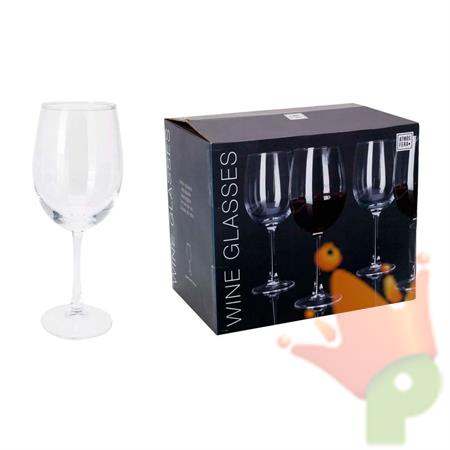 CALICI VETRO VINO ROSSO 46CL 6PZ