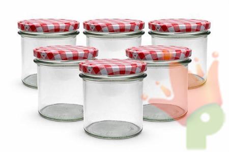 BARATTOLO IN VETRO CON COPERCHIO 190ML