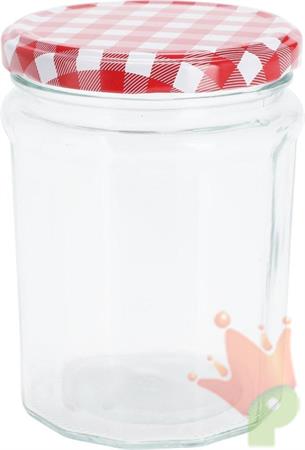 BARATTOLO IN VETRO CON COPERCHIO 450ML