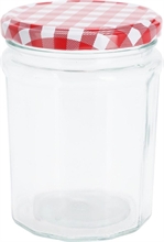 BARATTOLO IN VETRO CON COPERCHIO 450ML