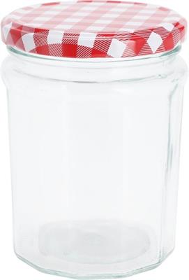 BARATTOLO IN VETRO CON COPERCHIO 450ML