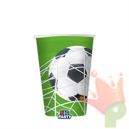BICCHIERI IN CARTA CALCIO 250CC 6PZ