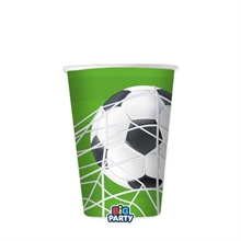 BICCHIERI IN CARTA CALCIO 250CC 6PZ