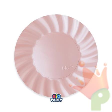 PIATTI WAVY ROSA PERLATO 20CM 6PZ