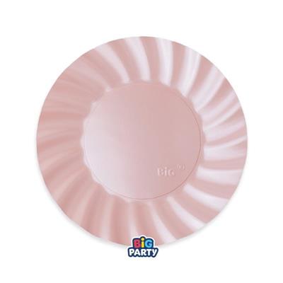 PIATTI WAVY ROSA PERLATO 20CM 6PZ