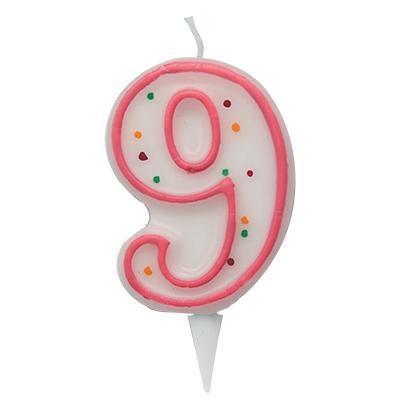CANDELINA ZUCCHERINO NUMERO 9 ROSA