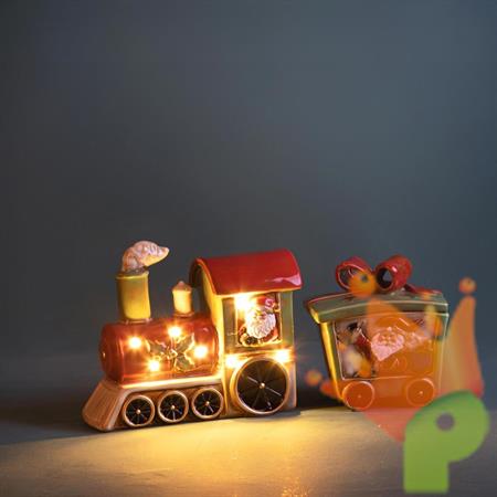 TRENINO NATALIZIO APRIBILE CON LED 36CM