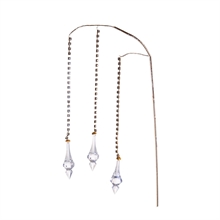 RAMO CON STRASS E PENDENTI ORO 88CM