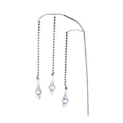 RAMO CON STRASS E PENDENTI ORO 88CM