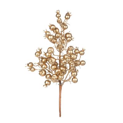 RAMO CON BACCHE ORO 36CM