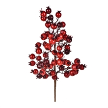 RAMO CON BACCHE ROSSO 36CM