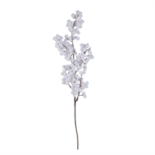 RAMO ILEX CON BACCHE GLITTERATE BIANCO 36CM