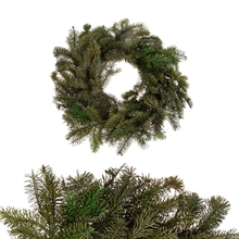 GHIRLANDA FUORIPORTA ABETE PRESERVATO VERDE 40CM