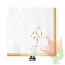 TOVAGLIOLI 50 ANNIVERSARIO 25X25CM 16PZ
