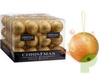 PALLINE DI NATALE ORO 6CM 6PZ