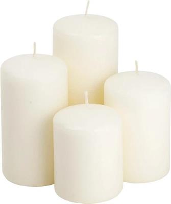 CANDELE BIANCO MISURE ASSORTITE 4PZ