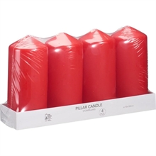 CANDELE ROSSO 7X15CM 4PZ
