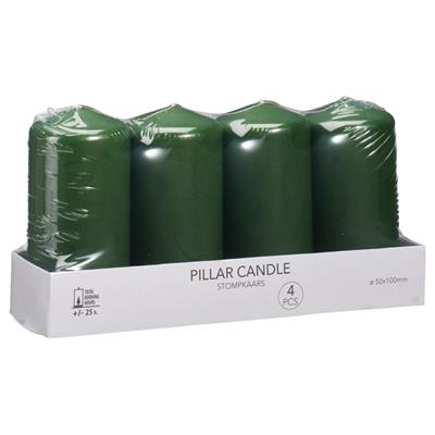 CANDELE VERDE 5X10CM 4PZ
