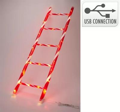 SCALA CANDY CANE CON LED 110CM
