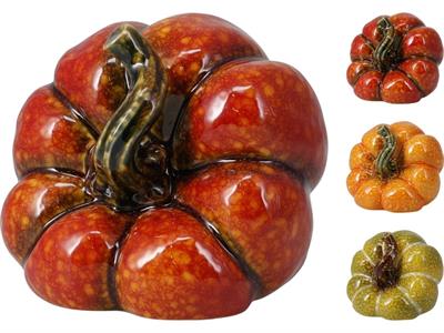 ZUCCA IN PORCELLANA 10X8X8CM 3ASS