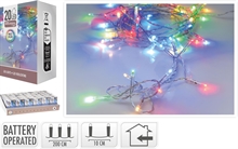 CATENA DI LUCI 20 LED MULTICOLOR 2MT