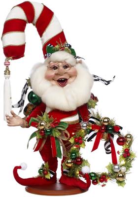 ELFO CANDY CANE CON BASE E LUCI 61CM