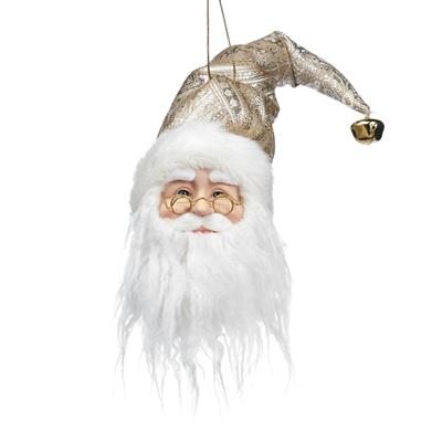 PENDENTE TESTA BABBO NATALE CHAMPAGNE 36CM