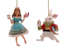 PENDENTE ALICE/BIANCONIGLIO 10CM 2ASS
