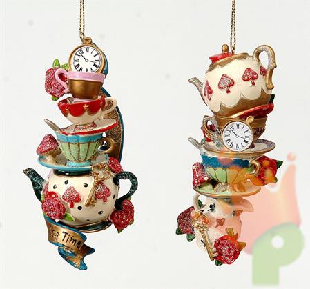 PENDENTE TAZZINE GLITTERATE 12CM 2ASS