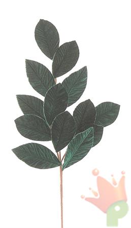 RAMO FOGLIE IN VELLUTO VERDE 73CM