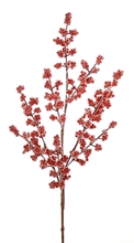 RAMO BACCHE ROSSE EFFETTO GHIACCIO 65CM