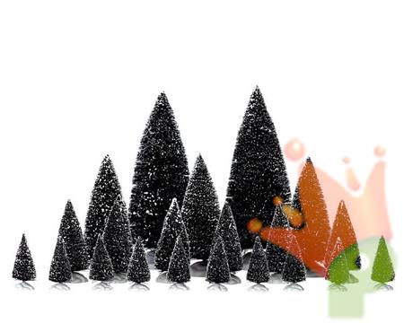 ALBERI INNEVATI PER VILLAGGIO CON EFFETTO NEVE 21PZ