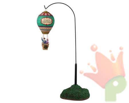 MONGOLFIERA NATALIZIA VITTORIANA CON SUPPORTO 38X21,5X12CM