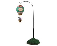 MONGOLFIERA NATALIZIA VITTORIANA CON SUPPORTO 38X21,5X12CM