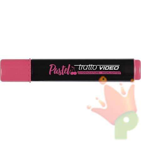 EVIDENZIATORE TRATTO ROSSO CILIEGIA PASTELLO