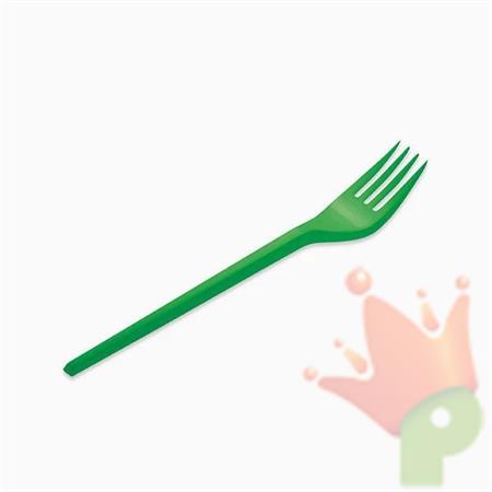 FORCHETTE IN PLASTICA VERDE 15PZ