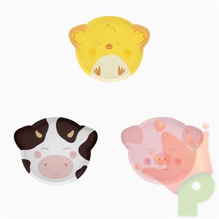 PIATTI ANIMALI 6PZ